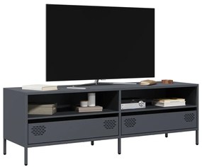 antracit hidegen hengerelt acél TV-szekrény 135x39x43,5 cm