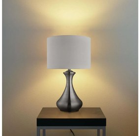 Searchlight EU2750SS - Asztali lámpa TOUCH 1xE14/40W/230V