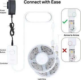 LED RGBW dimmelhető szalag 5 m LED/24W/230V Wi-Fi