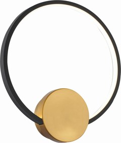 Fekete gyűrű formájú lámpa modern stílusban Condida hálószobába