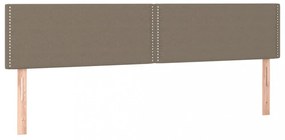 tópszínű szövet LED-es fejtámla 180x5x78/88 cm