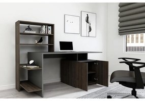 Íróasztal Melis - Walnut, Anthracite