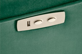 SEMIR 2 elektromosan dönthető masszázsfotel sötétzöld