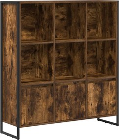 vidaXL Könyvespolc 2 pcs Füstös tölgy 99,5 x 30 x 108 cm Faanyag