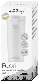 Fuori fehér thermo utazóbögre, 400 ml - Vialli Design