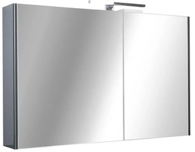 TMP SHARP - FEKETE - Tükrös fürdőszobai szekrény - 100 cm