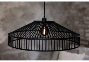 Fekete függőlámpa bambusz búrával ø 70 cm Tapa – Markslöjd