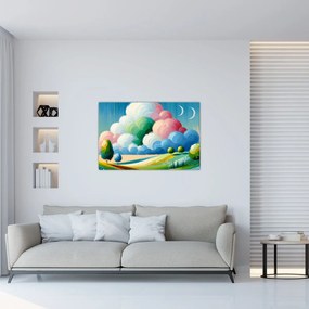 Kép - Tájkép felhővel (90x60 cm)