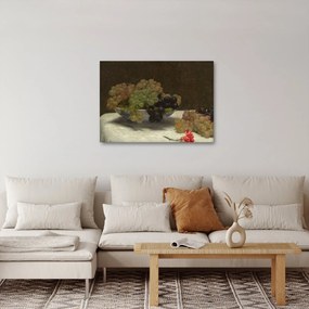 Kép - Henri Fantin-Latour, Still Life with Grapes and a Carnation, reprodukciók (70x50 cm)