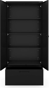 Megan Czarny - szuflada na dokumenty 195cm