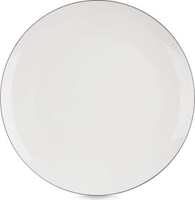 Ebédlő Tányér Csempe lapos nagy ebéd étel porcelán fehér 27 cm