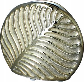 Livello Váza virágoknak, kerámia, dekoratív, modern, 13 cm, Arany színű