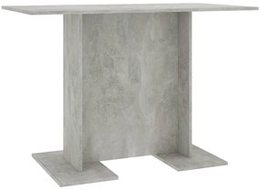 Betonszürke szerelt fa étkezőasztal 110 x 60 x 75 cm