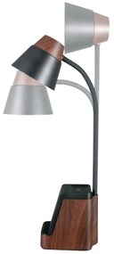 Immax 08999L - LED+CCT dimmelhető asztali lámpa vezeték nélküli QI töltővel IDEAL LED/8W/230V barna