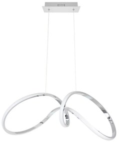 LED Csillár zsinóron TESORO LED/48W/230V fényezett króm