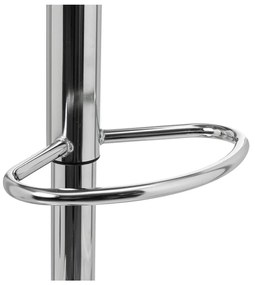 Fekete bőr utánzat állítható magasságú bárszék szett 2 db-os (ülésmagasság 56,5 cm) – Casa Selección