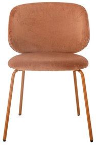 Narancssárga bársony étkezőszék szett 2 db-os Ponte – Bloomingville