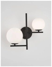 Nova Luce fali lámpa, fekete, G9 foglalattal, max. 2x5W, 9190421