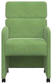 Kerekes Étkező Székek 2 pcs Világos zöld 58 x 65 x 98 cm