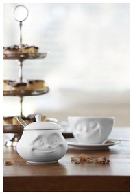 Fehér "mosolygós" porcelán cukortartó - 58products