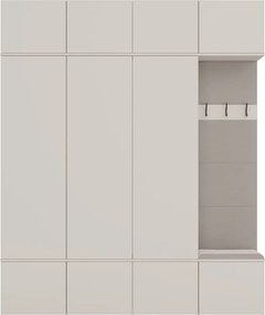 HAGA IV 3SZ1W előszobafal, 150x238x35 cm, kasmír