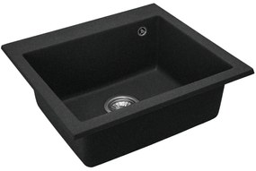 WEST XL gránit mosogató  black METALLIC