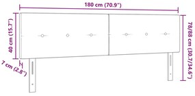Fejtámla Gombos Bútor Mélykék 180 cm Bársony