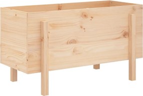 vidaXL tömör fenyőfa kerti magaságyás 101 x 50 x 57 cm