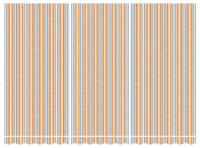 Többszínű csíkos pótszövet napellenzőhöz 4,5 x 3 m