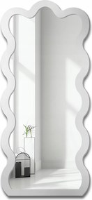 Blobs Wave fali tükör hullámos fehér keretben 50x110 előszobába