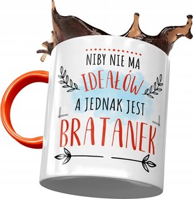 Narancssárga Bögre Az Árvácska számára Ideális Ajándék Fénykép Nyomtatással