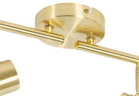 Mennyezeti spotlámpa arany üveggel 4-lámpás állítható - Laura