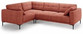 Téglavörös sarokkanapé (bal oldali-L alakú) Bemy – Micadoni