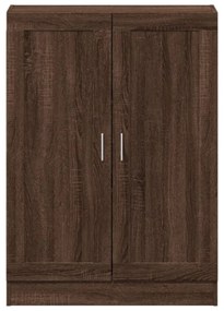 barna tölgy színű szerelt fa könyvszekrény 82,5 x 30,5 x 115 cm