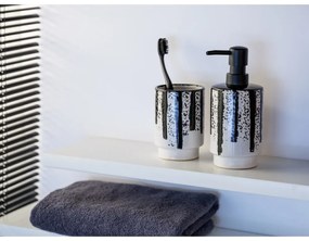 Fekete-fehér kerámia szappanadagoló 340 ml Subiza – Wenko