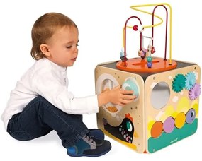 Janod - Interaktív blokk labirintussal MULTI ACTIVITY