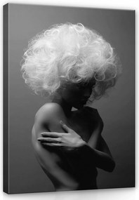 Vászonkép 75x100 Elegancia dráma árnyék fény textúra modern portré