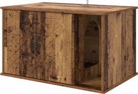 vidaXL Macska Ház Öreg fa 85 x 55 x 50 cm Faanyag