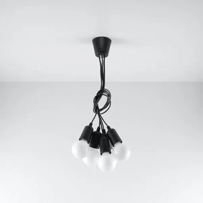 Csillár zsinóron DIEGO 5xE27/60W/230V