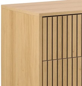 OLIVIA fiókos komód, tölgy