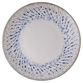 24 darabos étkészlet, kék/bézs, porcelán