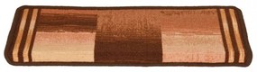 15 db barna öntapadó lépcsőszőnyeg 65x21x4 cm