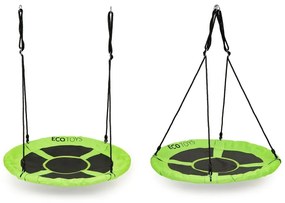 EcoToys Gólyafészek kerti hinta 100 cm - zöld