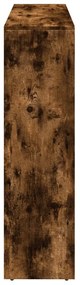 3 szintes füstös tölgy elválasztó könyvespolc 137,5x29x103,5 cm
