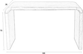 Natúr színű konzolasztal 38x120 cm Brave – Zuiver