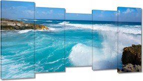 Vászonkép 150x80 Nyugtalan tenger Hullámok