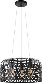 Rabalux beltéri függeszték e27 3x60w fekete alessandra