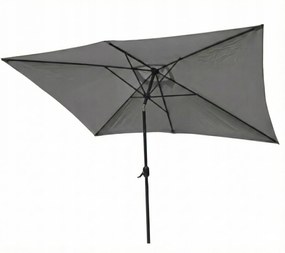 Cserélhető Burkolat Kerti Napernyőhöz 2x3M – 6 Borda – Szürke