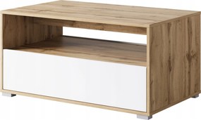 Dohányzóasztal Nairobi II 90 cm wotan tölgy/fehér, téglalap alakú