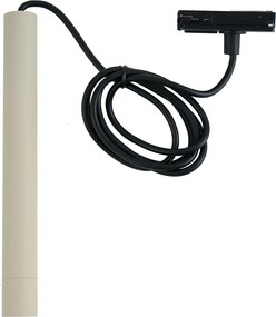 Modern függőlámpa bézs és fekete színben, 1 fázisú sínrendszerhez - Iconic Frini